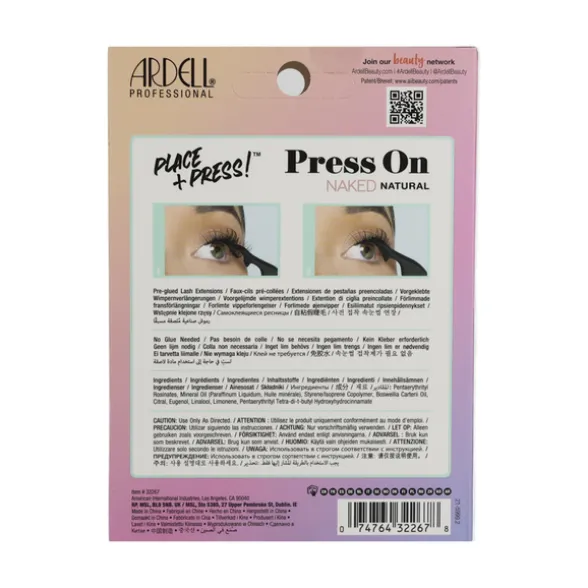 ARDELL NAKED 30 PRE-GLURD PRESS ON EXTENSION NATURAL