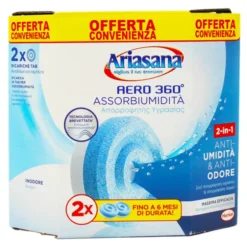 ARIASANA ASSORBIUMIDITA' AERO 360° TAB RICARICA INODORE 450 GRAMMI 2 PZ