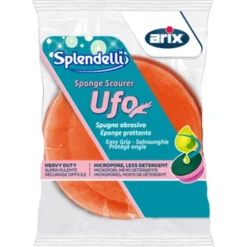 ARIX SPUGNA DA CUCINA UFO SINTETICA TONDA SAGOMATA CON FIBRA