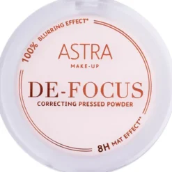 ASTRA CIPRIA DE-FOCUS SMOOTHING PRESSED POWDER 02 PINK FRAME