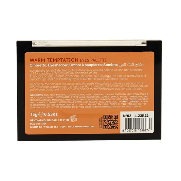 ASTRA OMBRETTO TEMPTATION WARM PALETTE N.2
