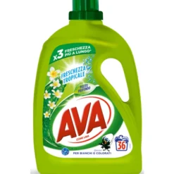 AVA DETERSIVO LIQUIDO BUCATO LAVATRICE e A MANO FRESCHEZZA TROPICALE CAPI BIANCHI E COLORATI 36 LAVAGGI