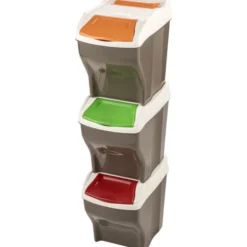 BAMA POKER PLUS SET 3 PEZZI CAPACITA' 27 LT RACCOLTA DIFFERENZIATA
