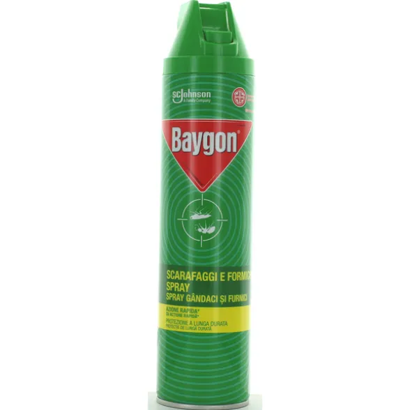 BAYGON VERDE INSETTICIDA SPRAY SCARAFAGGI E FORMICHE 400 ML