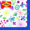BIBO DECOR TOVAGLIOLI OVATTA 33x33 3 VELI 20 PZ FLORAL
