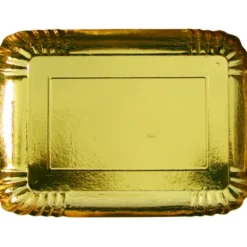 BIBO 2 MAXI VASSOI RETTANGOLARI 38x29 CM GOLD METALIZZATO