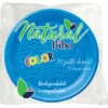 BIBO NATURAL 20 PIATTI DESSERT AZZURRI DM 17 BIODEGRADABILI E COMPOSTABILI