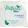 BIBO NATURAL 50 PIATTI FONDI 21,5 CM DIAMETRO BIODEGRADABILI e COMPOSTABILI