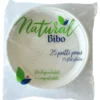 BIBO NATURAL 25 PIATTI PIANI BIANCHI IN BIOPLASTICA DIAMETRO 21,5 CM