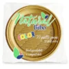 BIBO NATURAL 20 PIATTI PIANI 21,5 DM BIODEGRADABILI COMPOSTABILI COLORE ORO
