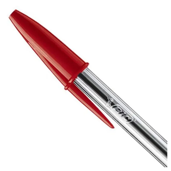 BIC BIRO CRISTAL ROSSE