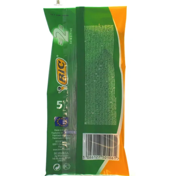 BIC RASOIO BILAMA 2 SENSITIVE VERDE 5 PZ