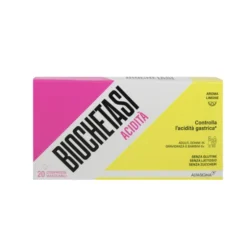 BIOCHETASI DIGESTIONEeACIDITA'20 COMPRESSE MASTICABILI INTEGRATORE ALIMENTARE