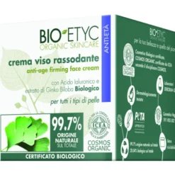BIOETYC ORGANIC SKINCARE CREMA VISO ANTI ETA' RASSODANTE ESTRATTO GINKO BILOBA TUTTI I TITPI DI PELLE 50 ML