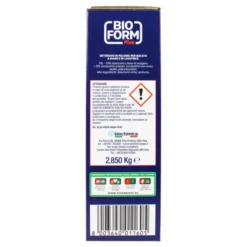 BIOFORM PLUS IGIENIZZANTE CON OSSIGENO ATTIVO DETERSIVO BUCATO LAVATRICE IN POLVERE FUSTO 50+7 LAVAGGI KG 2,850