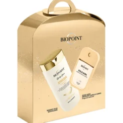 BIOPOINT CONFEZIONE BAGNO OLIO SETIFICANTE 400 ML + PROFUMO AMBRATO CORPO E CAPELLI GOLD AURA 45 ML