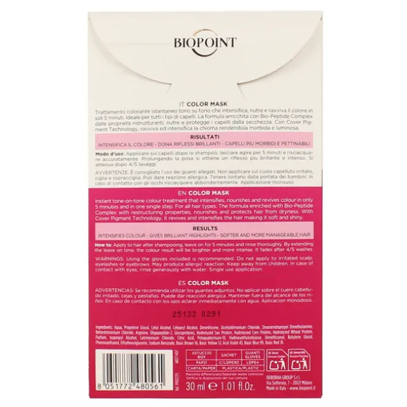 BIOPOINT NERO COLORE E TRATTAMENTO IN 5 MINUTI BUSTINA 30 ML
