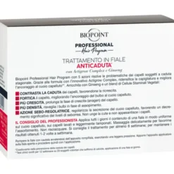 BIOPOINT PROFESSIONAL PERSONAL 10 FIALE DA 7 ML TRATTAMENTO ANTICADUTA RINFORZANTE 5 AZIONI CAPELLI SOGGETTI A CADUTA