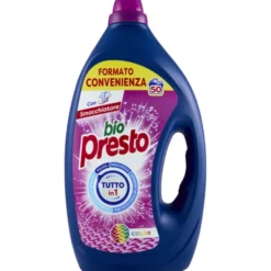 BIO PRESTO DETERSIVO LIQUIDO BUCATO LAVATRICE TUTTO IN 1 COLOR 50 LAVAGGI 2250 ML