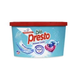 BIO PRESTO POWER CAPS DETERSIVO BUCATO LAVATRICE IGIENE 18 LAVAGGI