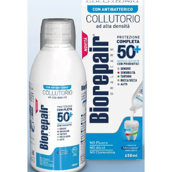 BIOREPAIR COLLUTORIO CON ANTIBATTERICOPROTEZIONE COMPLETA 50+ 450 ML