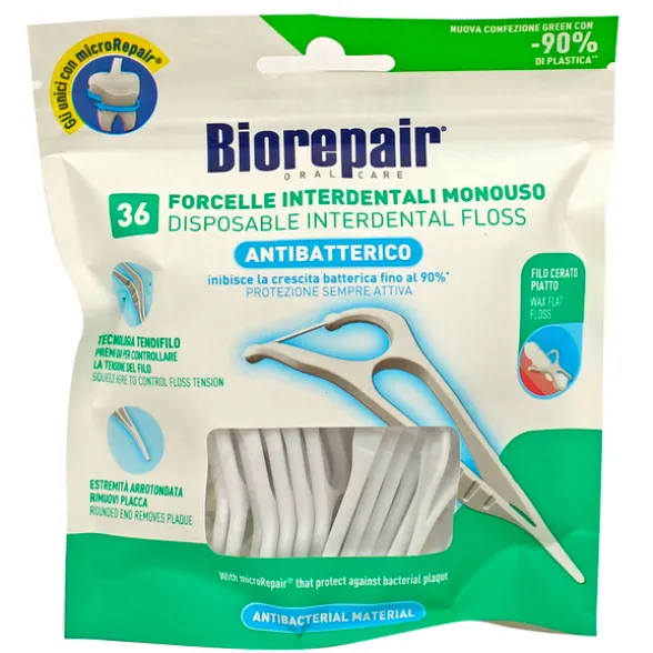 BIOREPAIR 36 FORCELLE INTERDENTALI MONOUSO ALLA MENTA FRESCA