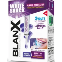 BLANX WHITE SHOCK SBIANCA CON LA LUCE LED TRATTAMENTO PURPLE ANTIGIALLO 20 ML