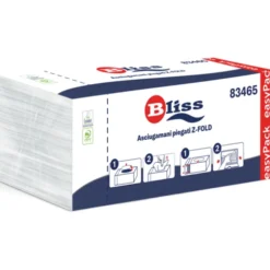 BLISS ASCIUGAMANI PIEGATI Z - FOLD 2 VELI 144 PEZZI