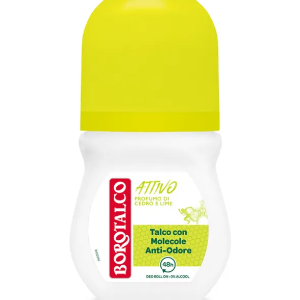 BOROTALCO DEODORANTE ROLL-ON ATTIVO PROFUMO DI CEDRO E LIME 50 ML