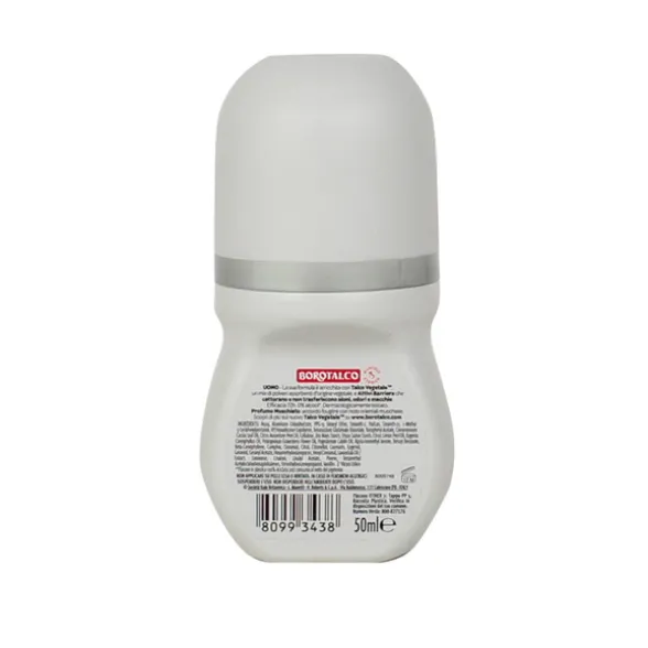 BOROTALCO DEODORANTE UOMO ROLL-ON INVISIBLE PROFUMO MUSCHIATO 50 ML