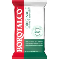 BOROTALCO DEO SALVIETTE ORIGINALE PROFUMO DI BOROTALCO 12 PEZZI