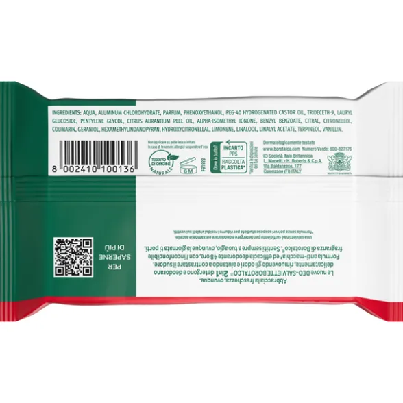 BOROTALCO DEO SALVIETTE ORIGINALE PROFUMO DI BOROTALCO 12 PEZZI