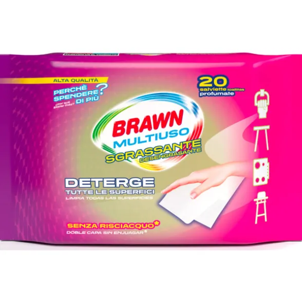 BRAWN MULTIUSO SGRASSANTE 20 SALVIETTE PROFUMATE
