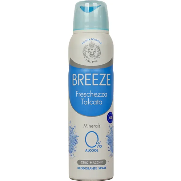 BREEZE DEODORANTE SPRAY 48H FRESCHEZZA TALCATA 150 ML