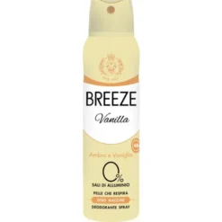 BREEZE DEODORANTE SPRAY 48 H ZERO MACCHIE AMBRA E VANIGLIA 150 ML