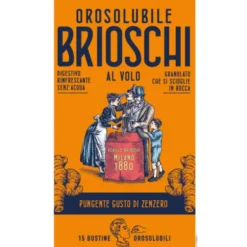 BRIOSCHI DIGESTIVO OROSOLUBILE GUSTO ZENZERO GRANULATO CHE SI SCIOGLIE IN BOCCA 15 BUSTINE