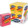 BULKYSOFT BOX TOVAGLIOLI 38x38 COLORE ROSSO 2 VELI 40 PEZZI TRAMA IN TESSUTO
