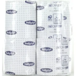 BULKYSOFT CARTA IGIENICA FASCETTATA 2 VELI 4 ROTOLI 190 STRAPPI