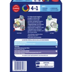CALGON POLVERE 4 IN 1ANTICALCARE ANTISPORCO ANTICORROSIONE ANTI CATTIVI ODORI 900 GR 18 LAVAGGI