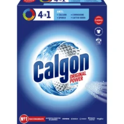 CALGON POLVERE 4 IN 1ANTICALCARE ANTISPORCO ANTICORROSIONE ANTI CATTIVI ODORI 900 GR 18 LAVAGGI
