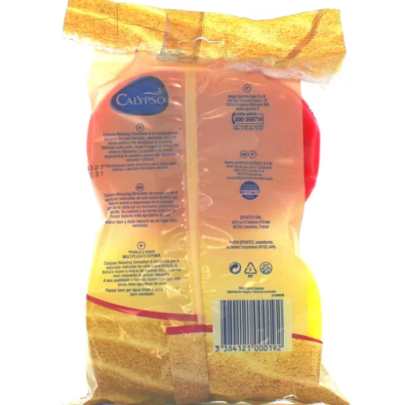 CALYPSO SPUGNA BAGNO RELAXING SENSATION PEZZI 3+1