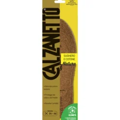 CALZANETTO SOLETTA SUGHERO E COTONE NATURE PROPLANET 1 PAIO MISURA 24-46