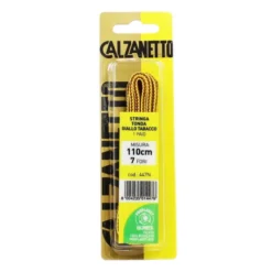 CALZANETTO STRINGA TONDA PROPLANET CM.110 7 FORI 1 PAIO GIALLO TABACCO