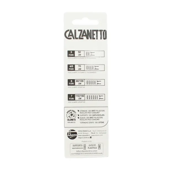 CALZANETTO STRINGA TONDA PROPLANET CM 120 7 FORI 1 PAIO BIANCO