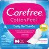 CAREFREE COTTON FEEL SALVASLIP PIEGATO BUSTINA SINGOLA 40 PZ