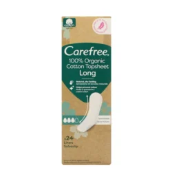 CAREFREE 100% ORGANIC COTTON TOPSHEET SALVASLIP LONG 24 PZ