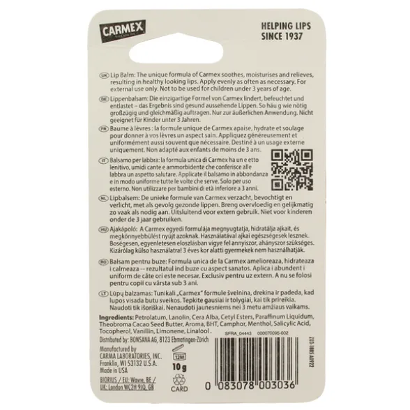 CARMEX LIP BALM CLASSIC TUBO 10 grammi