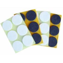 CASAMIA FELTRINO ROTONDO 24MM PEZZI 16(COLORI ASSORTITI MARRONI E BIANCHI)