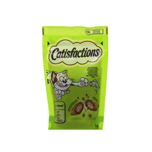 CATISFACTIONS CROCCANTINI RIPIENI CON FAVOLOSO TONNO BUSTA 60 GRAMMI