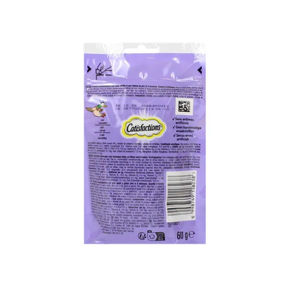 CATISFACTIONS GATTO CROCCHETTE GUSTO ANATRA BUSTA 60 grammi